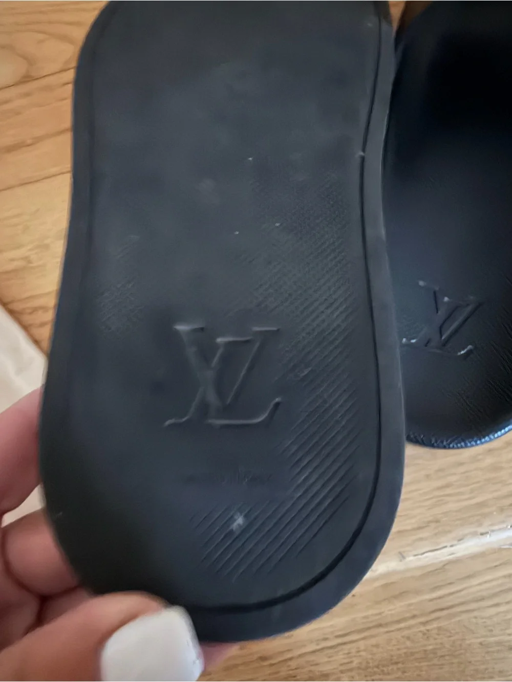 Louis Vuitton Waterfront Mule Men’s Black Brown Monogram Slide Sandals size 7
